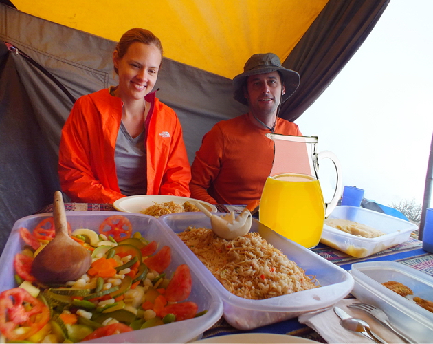 Best Food on the inca trail