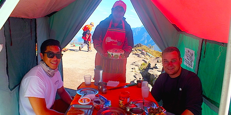 Explore Adventures Inca trail food